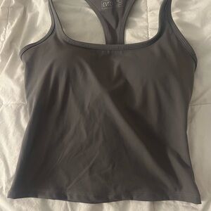 EVRY COLLECTIVE - Gray Racerback Tank Top